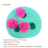 HULIANFU New Mini Flowers Series Silicone Mold DIY Handmade Fondant Cake Baking Chocolate Sugar Cake Tool Resin Polymer Clay Making Mould