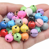 HULIANFU  15PCS Beautiful Metal Bells Loose Beads Jingle Bell For Christmas Party Crafts Decoration DIY Make Earrings Pendants Material