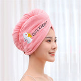 HULIANFU Women Microfiber Towel Hair Towel Bath Towels for Adults Home Terry Towels Bathroom Serviette De Douche Turban for Drying Hair
