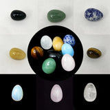 HULIANFU Natural Crystal Stone Egg Polished Agate Quartz Obsidian Minerale Jewelry Transfer Home Decoration Healing Craft DIY Gift Toy