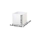 HULIANFU Rhombus Columnar Candle Mould Silicone Mold DIY Scented Candle Soap Craft Gift Making Resin Casting Wax Homemade Decoration