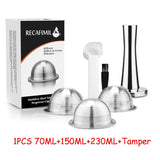 HULIANFU Wholesale Set Stainless Steel Reusable Capsule Compatible with Nespresso Vertuo Vertuoline Coffee Filter