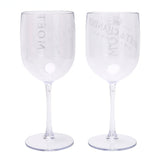 HULIANFU Wine Glasses PARTY White Champagne Coupes Cocktail Glass Champagne Flutes Wine Cup Goblet Plastic Beer Glass  Whiskey Glass