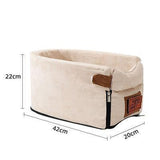 HULIANFU Portable Cat Dog Bed Travel Central Control Car Safety Pet Seat Transport Dog Carrier Protector For Small Dog Chihuahua Teddy