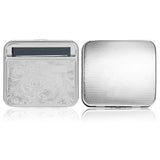 HULIANFU NEW Creative Design 88*79*22mm Metal Automatic Cigarette Tobacco Weed Kitchen Smoking Smoke Roller Rolling Machine Box Case Tin