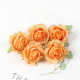 HULIANFU 2023 5PCs Rose Artificial Flowers Silk Fake Flowers For Home Room Decor Party Wedding Valentines Day Decorations DIY Crafts Accessory