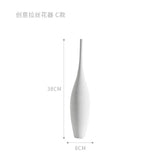 HULIANFU Jingdezhen Modern Minimalist Handmade Art Zen Vase Ceramic Ornaments Living Room Model Home Decoration