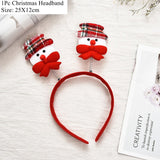 HULIANFU 2023 LuanQI Christmas Headbands for Children Adult Hair Band Red Christmas Santa Claus Snowman Antlers Headband Xmas Decoration Gifts