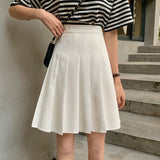 Hulianfu Skirts Pleated Women High Waist Summer Knee-length Preppy Style Harajuku Y2k Hot Sale Street School Cosplay Casual Female Faldas