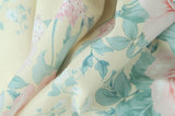 Hulianfu Women Summer Fashion Sweet Floral Print Mini Dress Vintage Square Collar Chic Wood Ear Princess Dresses
