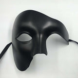 HULIANFU PVC Steampunk Phantom Masquerade Cosplay Mask Plastic Half Face Men/Women Punk Carnival Costume Props