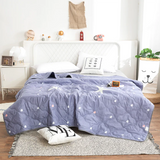 HULIANFU PEIDUO Anti-Mite Summer Cool Quilt Cartoon Thin Quilt Washable Lightweight Duvet Insert 100% Goose Down Filling Double Student