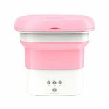 HULIANFU Portable Mini Folding Washing Machine for Socks Underwear Clothes Washer with Dryer Bucket Cleaning Washer Washing Machine