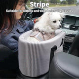 HULIANFU Portable Pet Dog Car Seat Central Control Nonslip Dog Carriers Safe Car Armrest Box Booster Kennel Bed For Small Cat Dog Travel