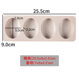 HULIANFU Silicone Soap Molds 4 with Oval Round Square Soap Molds Silicon Mold for Soap Making Soap Molds Silicone Molds for Baking