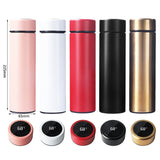 HULIANFU smart digital water bottle keeps cold and heat thermal bottle Stainless Steel Thermos for baby children kids terms