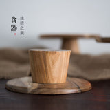 HULIANFU Japanese style Wooden plate Food fruit dessert plates For home sushi cake stand Wooden tray decoration Wood Dish tableware gift