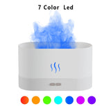 HULIANFU Portable aroma diffuser Simulation Flame USB Ultrasonic Humidifier Home Office Air Humidifier Aromatherapy Flame Lamp Difusor
