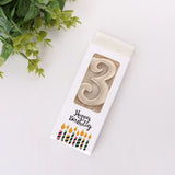 HULIANFU New Sequins Digital Candle Birthday Number Cake Candle 0 1 2 3 4 5 6 7 8 9 Cake Topper Girls Boys Baby Party Supplies Decoration