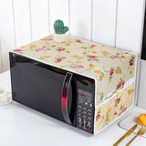 HULIANFU Peva Dustproof Microwave Oven Covers Printed Dust Oil Proofing Covers With Double Pockets Storage Bag Kitchen Accessories