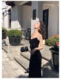 Hulianfu Maxi Long Sequin Dress Sexy Red Glitter Bodycon Wedding Guest Birthday Party Dresses Elegant Occasion Dress for Women