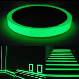 HULIANFU Reflective PET Glow in The Dark Green Luminous Emergency Lines Security Home Decorations PVC Tape Night Vision Warning Tape