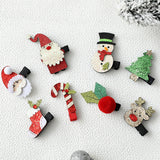 HULIANFU  Christmas Antler Hair Clips Deer Ear Hairpins Festival Christmas Headbands Pine Cones Hair Ball Adult Headwear Hair Accessories