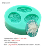 HULIANFU New Mini Flowers Series Silicone Mold DIY Handmade Fondant Cake Baking Chocolate Sugar Cake Tool Resin Polymer Clay Making Mould