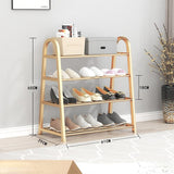 HULIANFU Shoe rack creative light luxury wind dust-proof storage shoe rack dormitory stainless steel