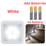 HULIANFU Motion Sensor LED Night Light Smart USB charging Battery Operated  WC Bedside Lamp For Room Hallway Pathway Toilet Home Lighting
