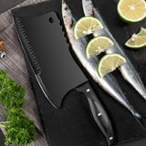 HULIANFU Stainless Steel Butcher Knife Bone Chopping Knife Meat Vegetables Slicing Cleaver High Hardness Kitchen Chef Cutter Tools
