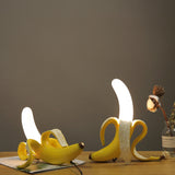 HULIANFU 2023 Table Lamp Italy Banana Desk Lamp Night Lights Led Bedroom Bedside Living Room Glass Modern Home Decor Lighting Fixtures