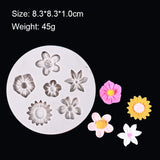 HULIANFU Mermaid Starfish Seahorse Shaped Silicone Mold DIY Fondant Cake Decorating Tool Epoxy Resin Glue Mold Kitchen Baking Accessories