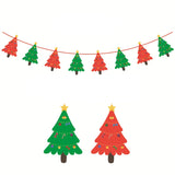 HULIANFU 2023 Cute Green Christmas Tree Headband Headwear Christmas Gifts For Children 2023 Merry Christmas Decor For Home Navidad Ornaments