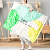 HULIANFU Reusable Vacuum Bag and Pump Cover for Clothes Storing Large Plastic Compression Empty Bag Travel Accessories Storage Container