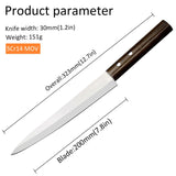 HULIANFU Salmon Sashimi Damascus Knife Multifunctional Stainless Steel Slicing Knife Japanese Sushi Knife Cooking KnifeTwosun Chef Knife