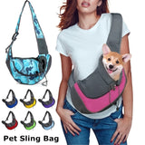 HULIANFU Pet Puppy Carrier S/L Outdoor Travel Dog Shoulder Bag Mesh Oxford Single Comfort Sling Handbag Tote Pouch