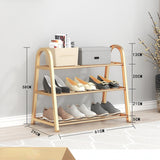 HULIANFU Shoe rack creative light luxury wind dust-proof storage shoe rack dormitory stainless steel
