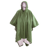 HULIANFU Portable Multifunctional 3 In 1 Rain Coat Hiking Camping Raincoat Poncho Mat Awning Durable Outdoor Activity Rain Gear Supplie