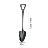 HULIANFU Stainless Steel Coffee Tea Spoon Creative Retro Shovel Scoop for Dinner Ice Cream Dessert Watermelon Kitchen Tableware Bar Tool