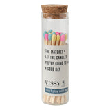 HULIANFU Special Match for Aromatherapy Candle Creative Bottled Portable Match Long Handle Color Old-fashioned Bottled Match Matches