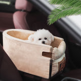 HULIANFU Portable Cat Dog Bed Travel Central Control Car Safety Pet Seat Transport Dog Carrier Protector For Small Dog Chihuahua Teddy