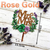 HULIANFU MR&amp;MRS Acrylic Wedding &amp; Engagement Cake Topper Lover Valentine  Day Baking Decoration You&amp;me Anniversary Cake Party Favors