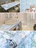 HULIANFU 2023 Marble Wallpaper Rolls for Kitchen Furniture Refurbish Room Decor Wall Decorative Vinyl Self Adhesive Wall Stickers Home Decor