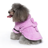 HULIANFU Pet Bathrob Dog Pajamas Sleeping Clothes Soft Pet Bath Drying Towel Clothes winter Warm pajamas for Puppy Dogs Quick Drying