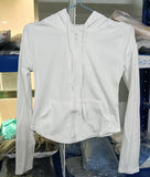 Hulianfu Sun-proof Jackets Women Cropped Slim Hooded Thin Summer Sporty Tender Sexy Basic Fashion All-match Casual New Arrival Ins Mujer