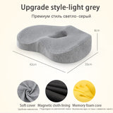 HULIANFU Memory Foam Lumbar Cushion Orthopedic Pillow Office Chair Cushion Support Waist Back Pillow Sets Car Seat Cushion Hips Massager