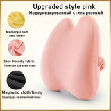 HULIANFU Memory Foam Lumbar Cushion Orthopedic Pillow Office Chair Cushion Support Waist Back Pillow Sets Car Seat Cushion Hips Massager