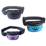 HULIANFU Rechargeable Dog Bark Collar Waterproof Pet Anti Bark Collar Stop Barking Device No Harm Control for Pet Dog Trainning Collars