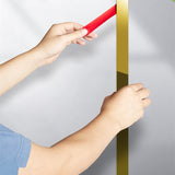 HULIANFU Self-adhesive 10pcs Mirror Surface 3D Acrylic Strip Wall Sticker Living Room TV Back Drop DIY Art Wall Ceiling Edging Edge Decor